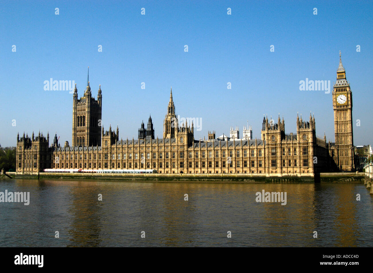 Houses of Parliament and Big Ben, London England UK Stock Photo