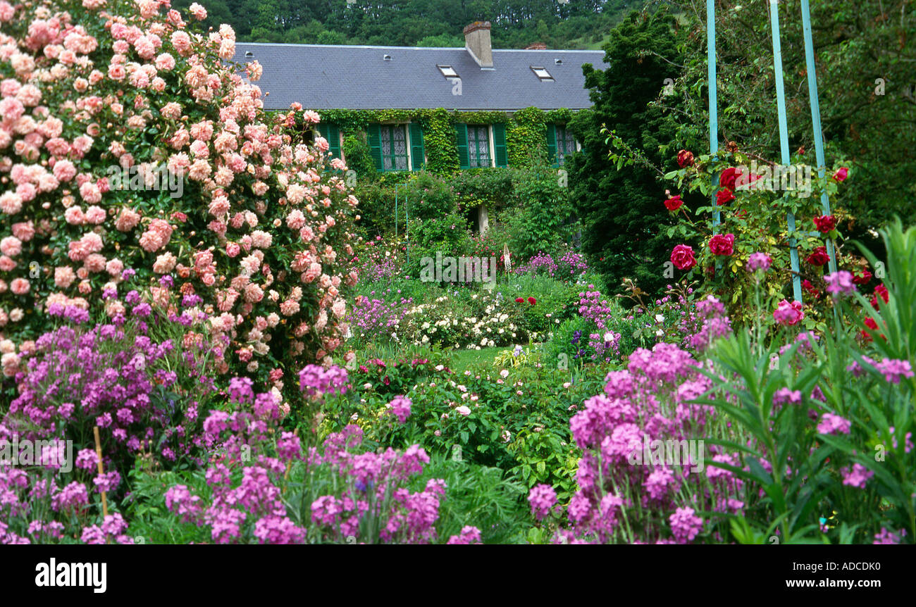 Monet's garden at Giverny in northern France Stock Photo