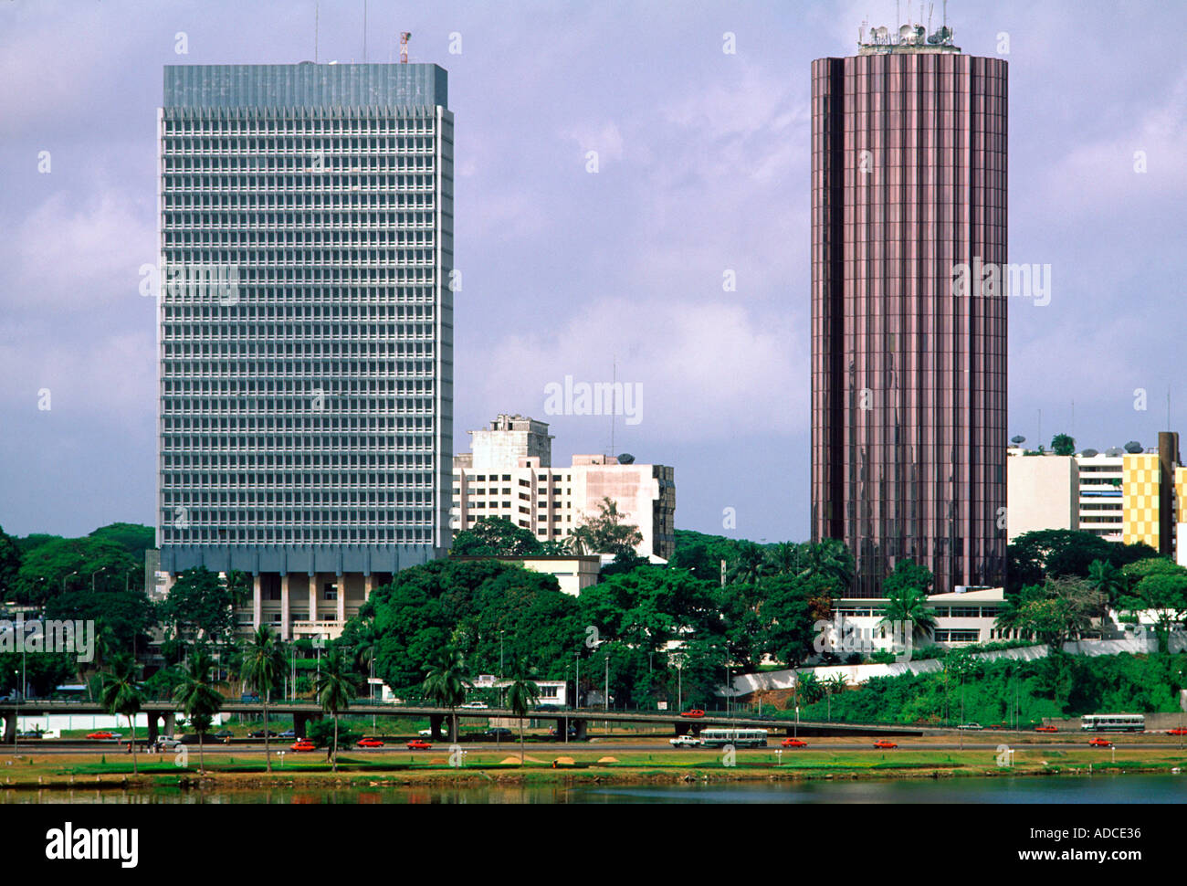 City skyline, Abidjan, Ivory Coast Stock Photo