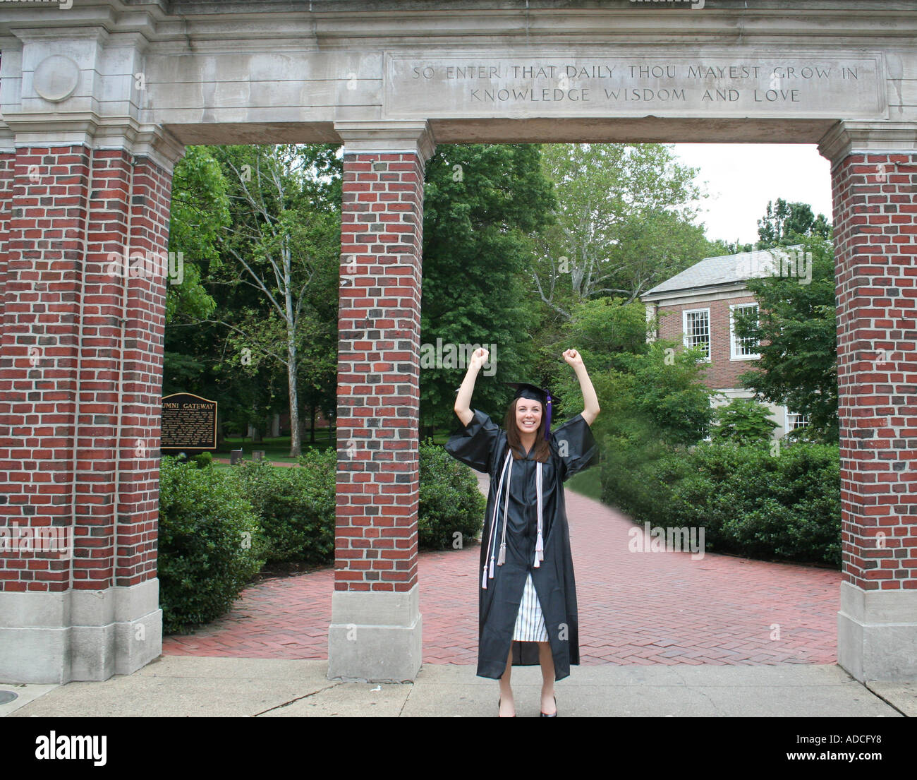 A girl celebrating her graduation from college Stock Photo - Alamy
