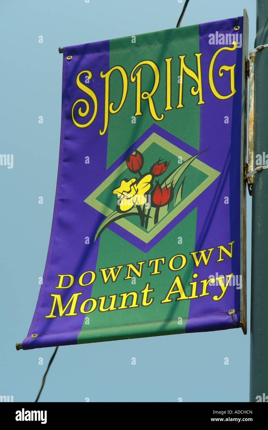 AJD58774, Mount Airy, NC, North Carolina, Downtown, banner