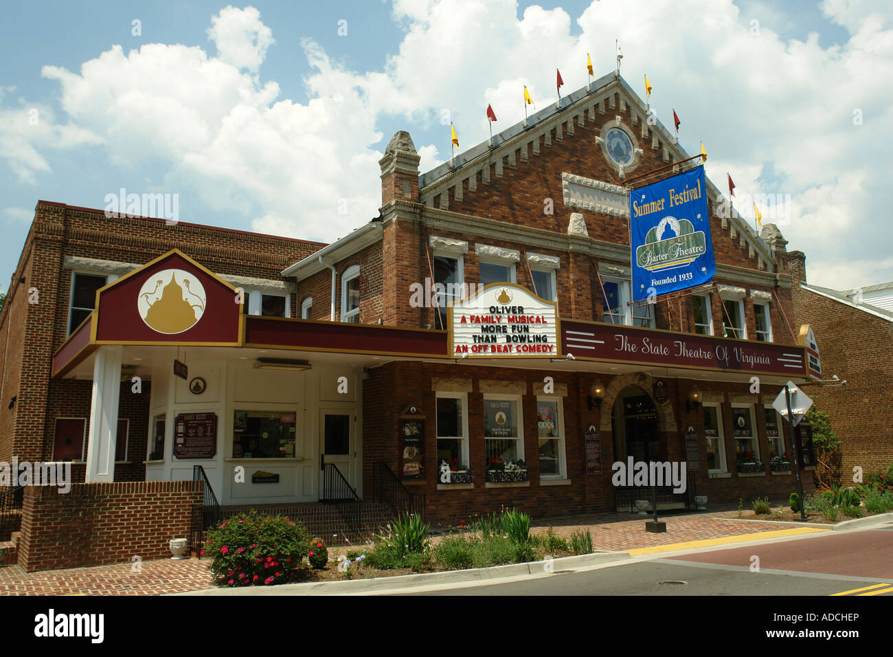AJD58790, Abingdon, VA, Virginia, Historic Barter Theatre Stock Photo ...