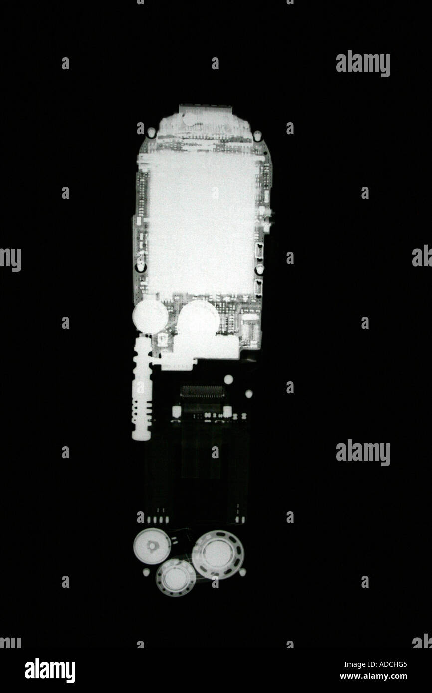 X-Ray of a cell phone Stock Photo - Alamy