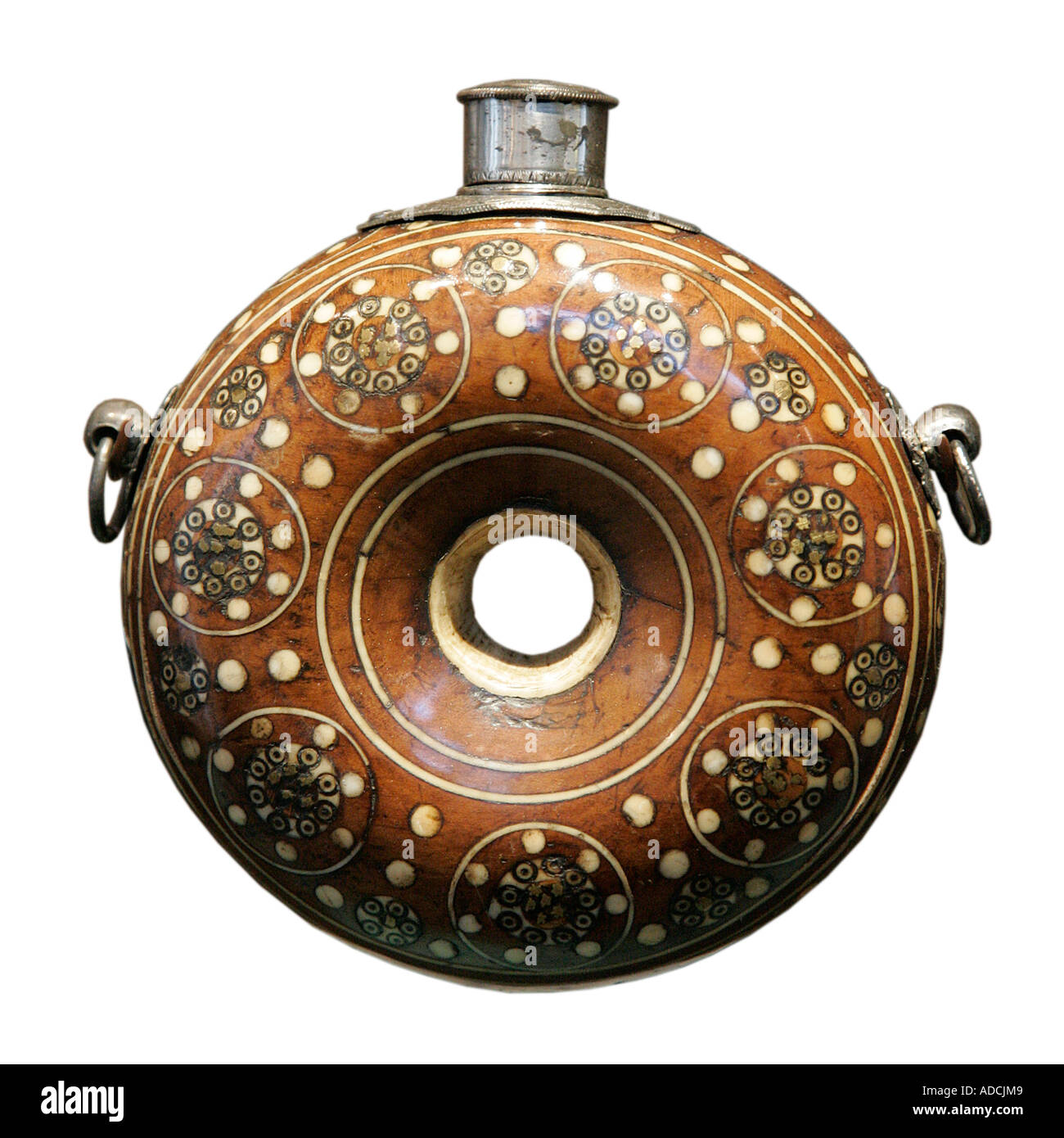 Powder flask powder horn 16th century Rifle expensive decoration posh