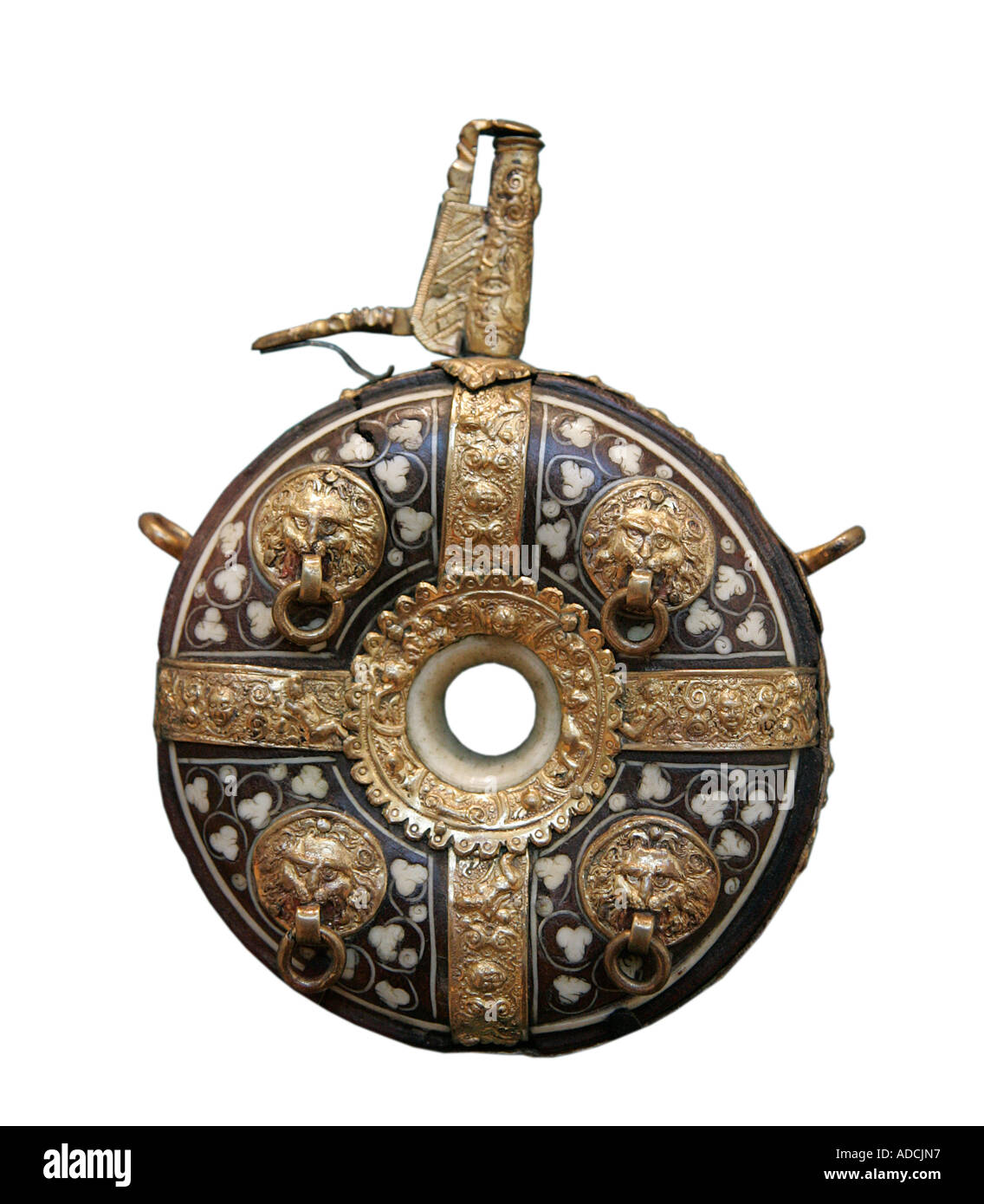 Powder flask powder horn 16th century Rifle expensive decoration posh