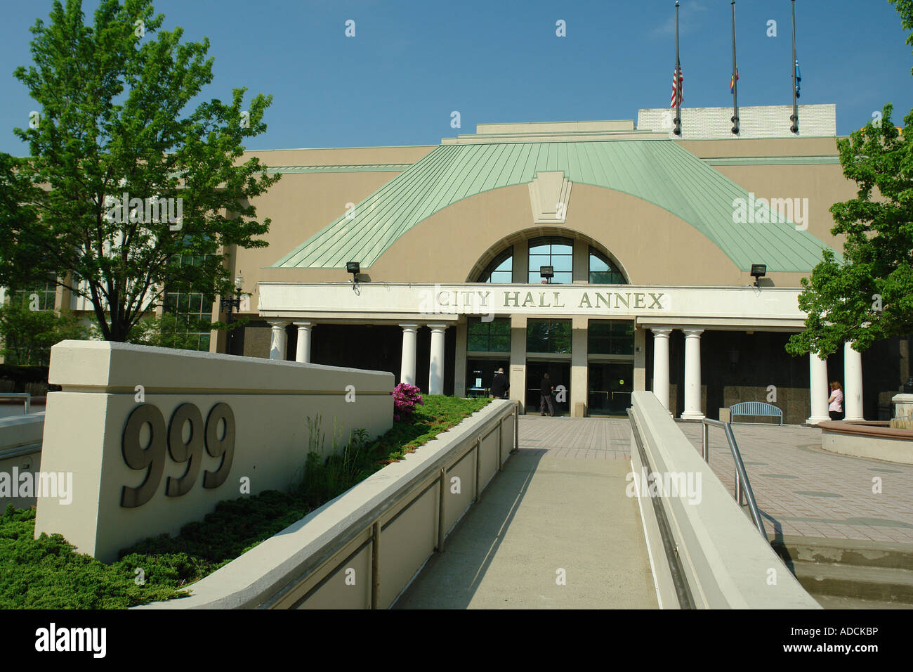 AJD58524, Bridgeport, CT, Connecticut, Downtown, City Hall Annex Stock
