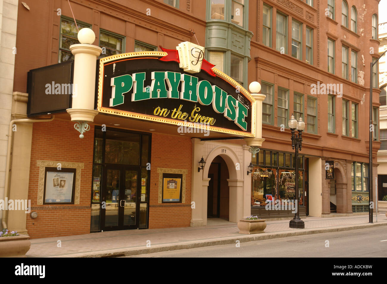 AJD58526, Bridgeport, CT, Connecticut, Downtown, Playhouse on the Green