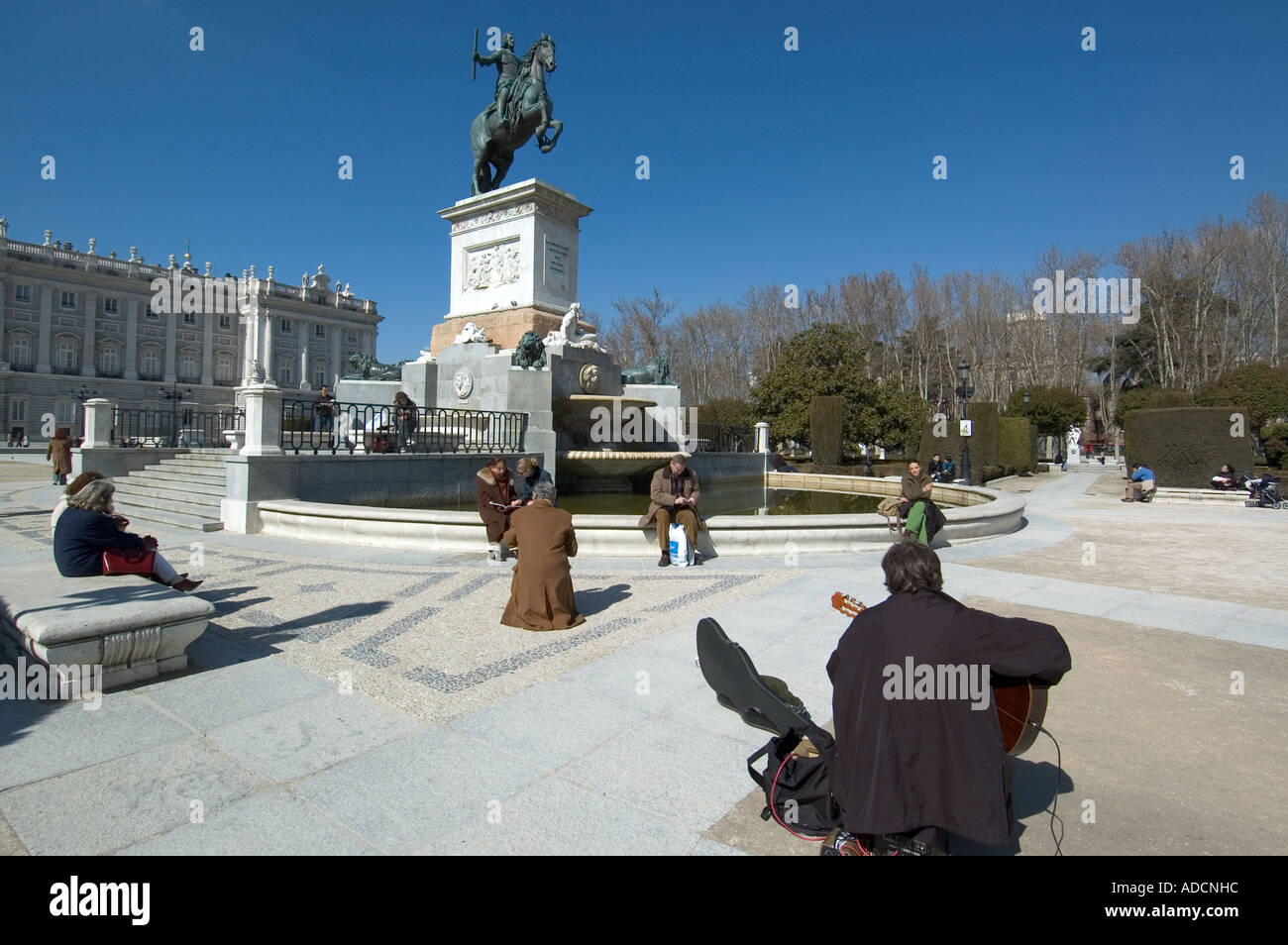 Plaza de Oriente Stock Photo Alamy