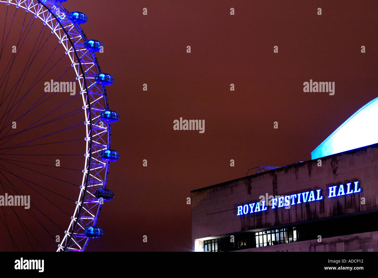 Royal festival hall london night hi-res stock photography and images ...