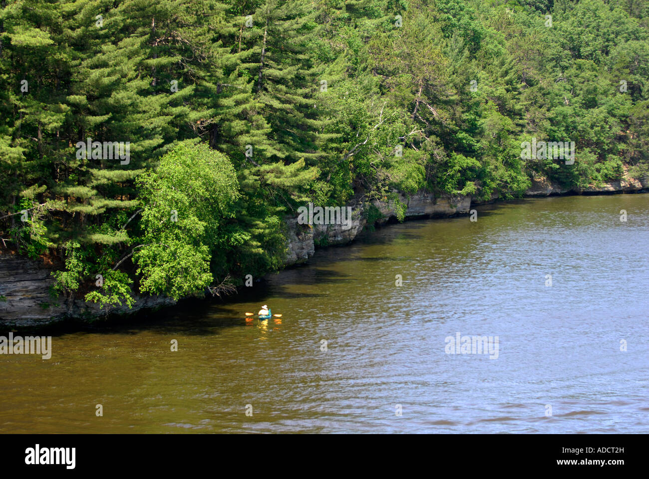 The Wisconsin Dells in Wisconsin is a popular resort area only short