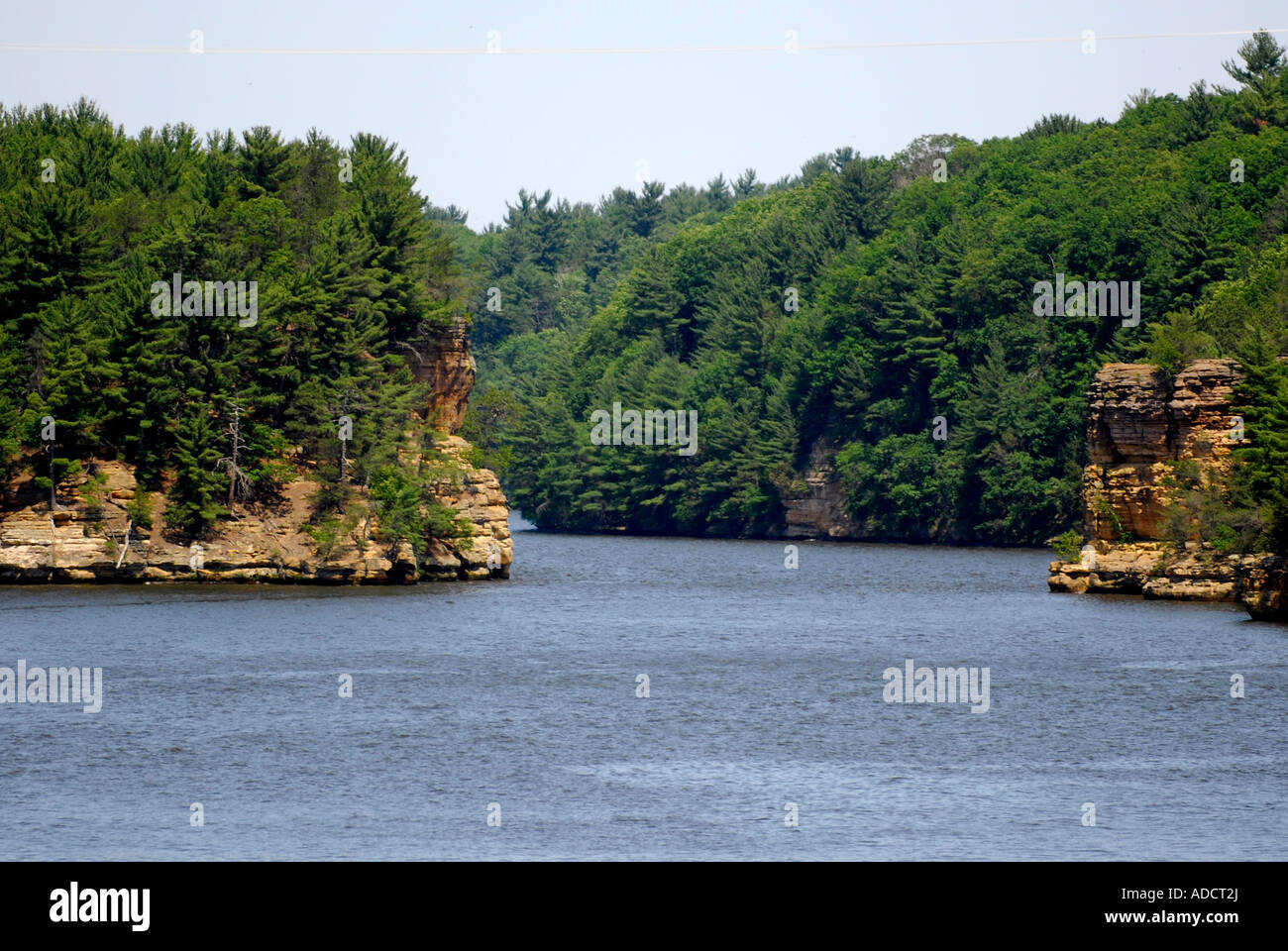 The Wisconsin Dells in Wisconsin is a popular resort area only short
