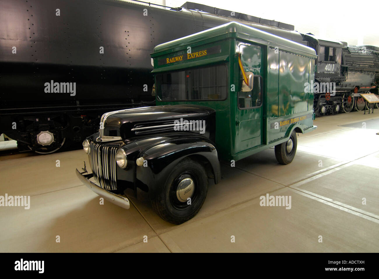 Railway Express Historic antique delivery truck at the National