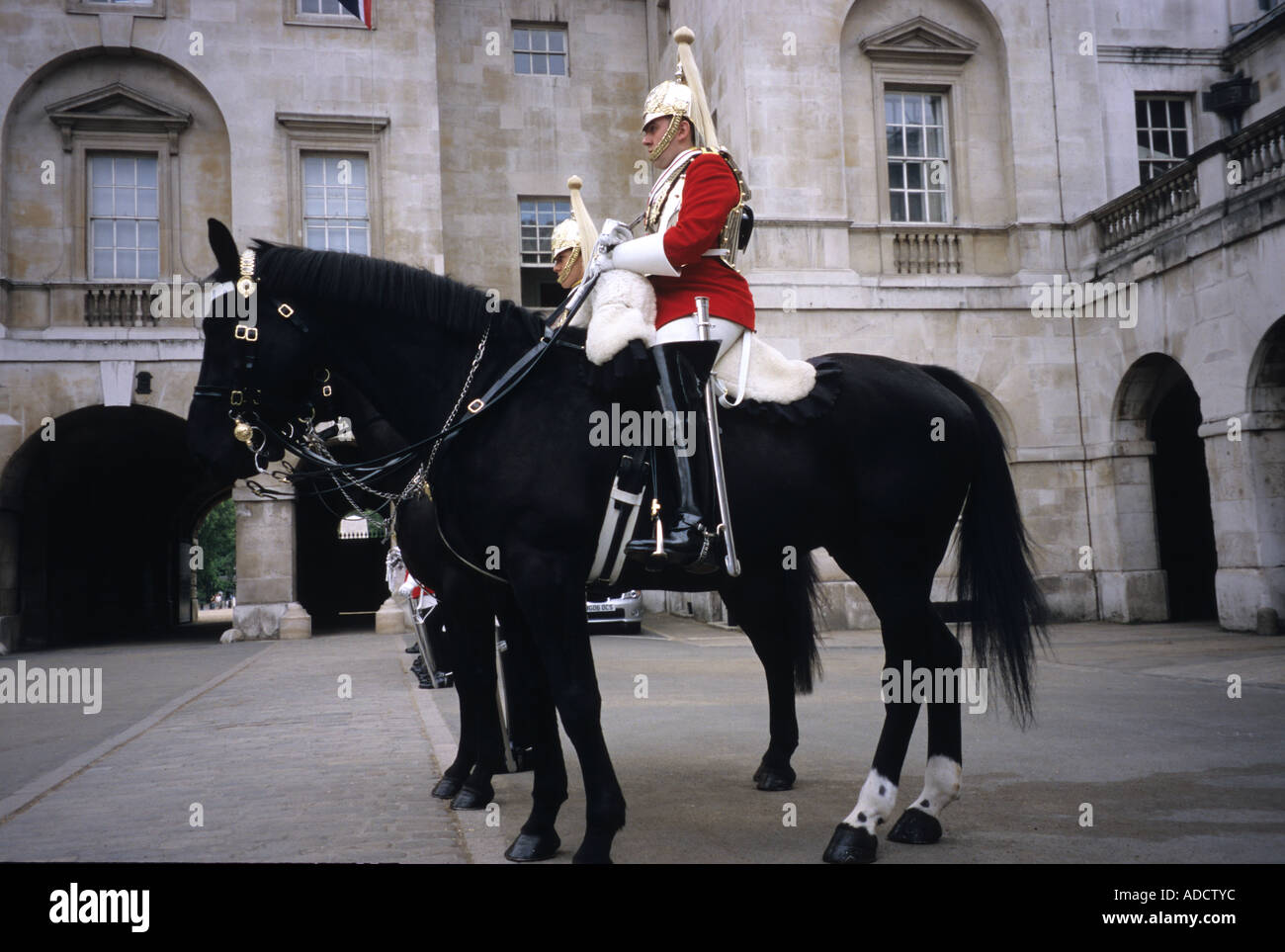 Mounted Royal Guard In London Stock Photo - Alamy