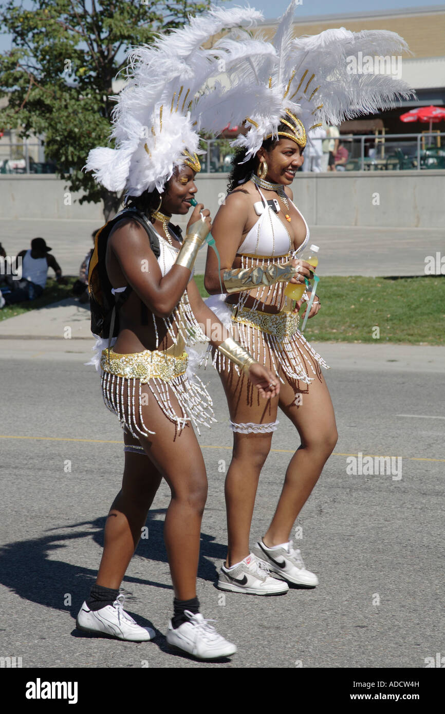 Canada Ontario Toronto Caribana festival parade people Stock Photo