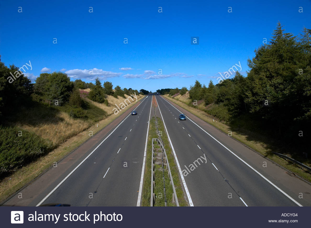 A motorway on a clear sunny summers day Stock Photo - Alamy