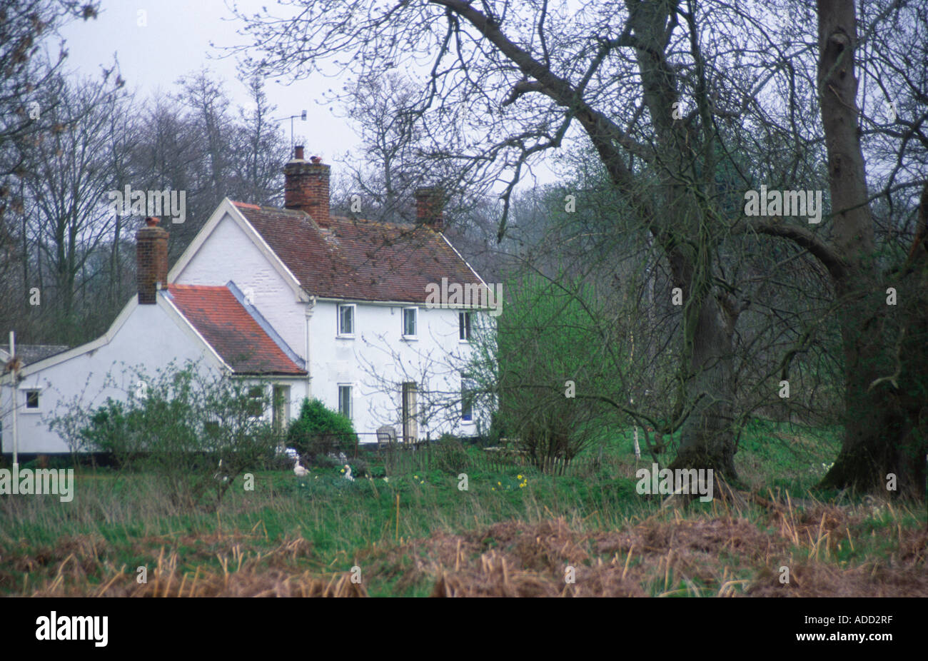 White country cottage hi-res stock photography and images - Alamy