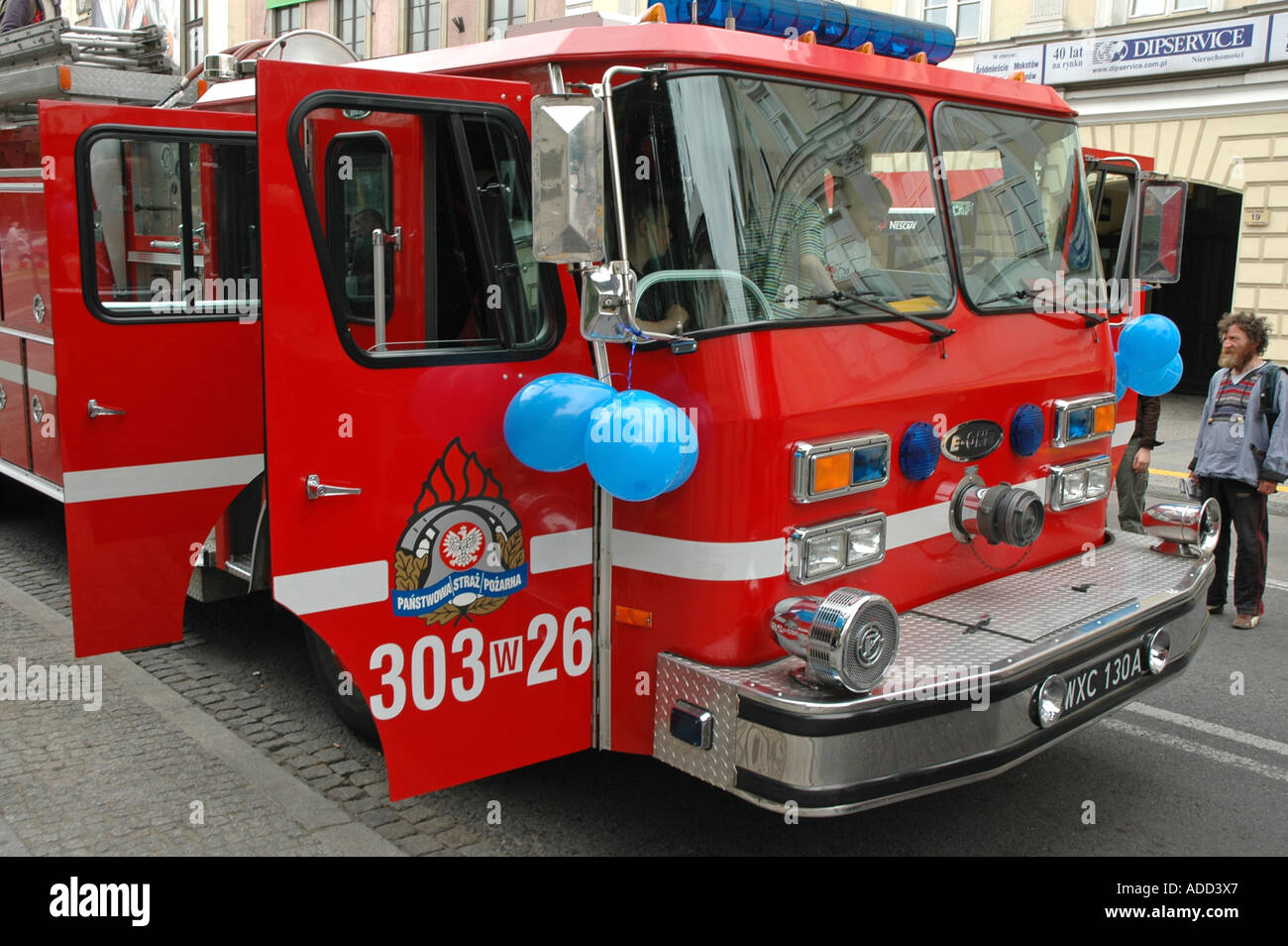 Warsaw FireService 170 anniversary occasional show. Eone old type of