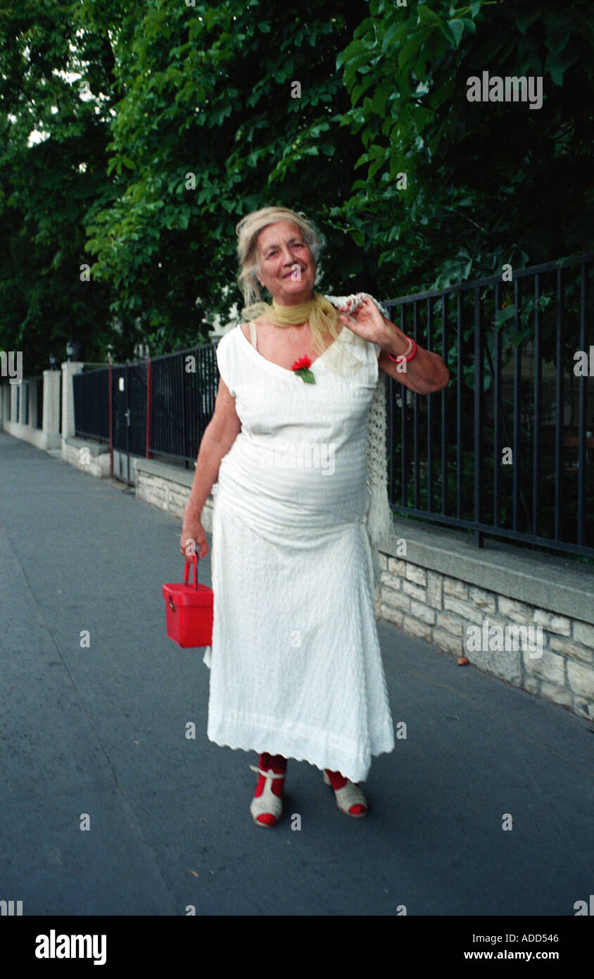 white dress for older lady