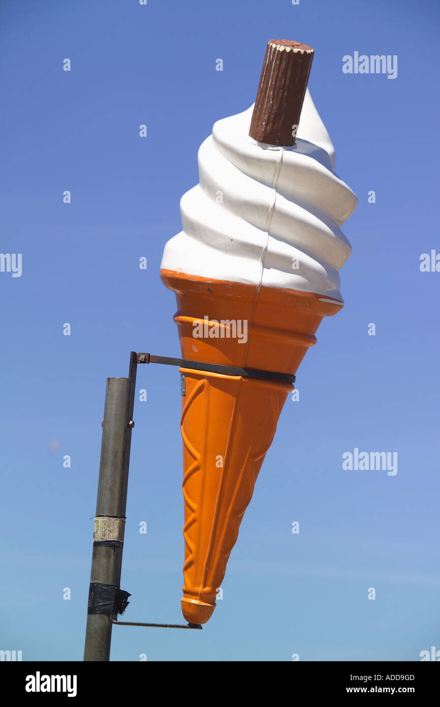 Ice Cream Cone The Beach Margate Kent Stock Photo Alamy