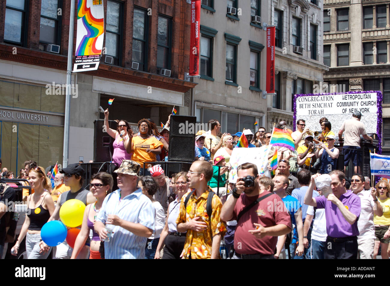 Metropolitan Community Churches MCC Gay Pride Parade 2007 Manhattan NY USA Stock Photo