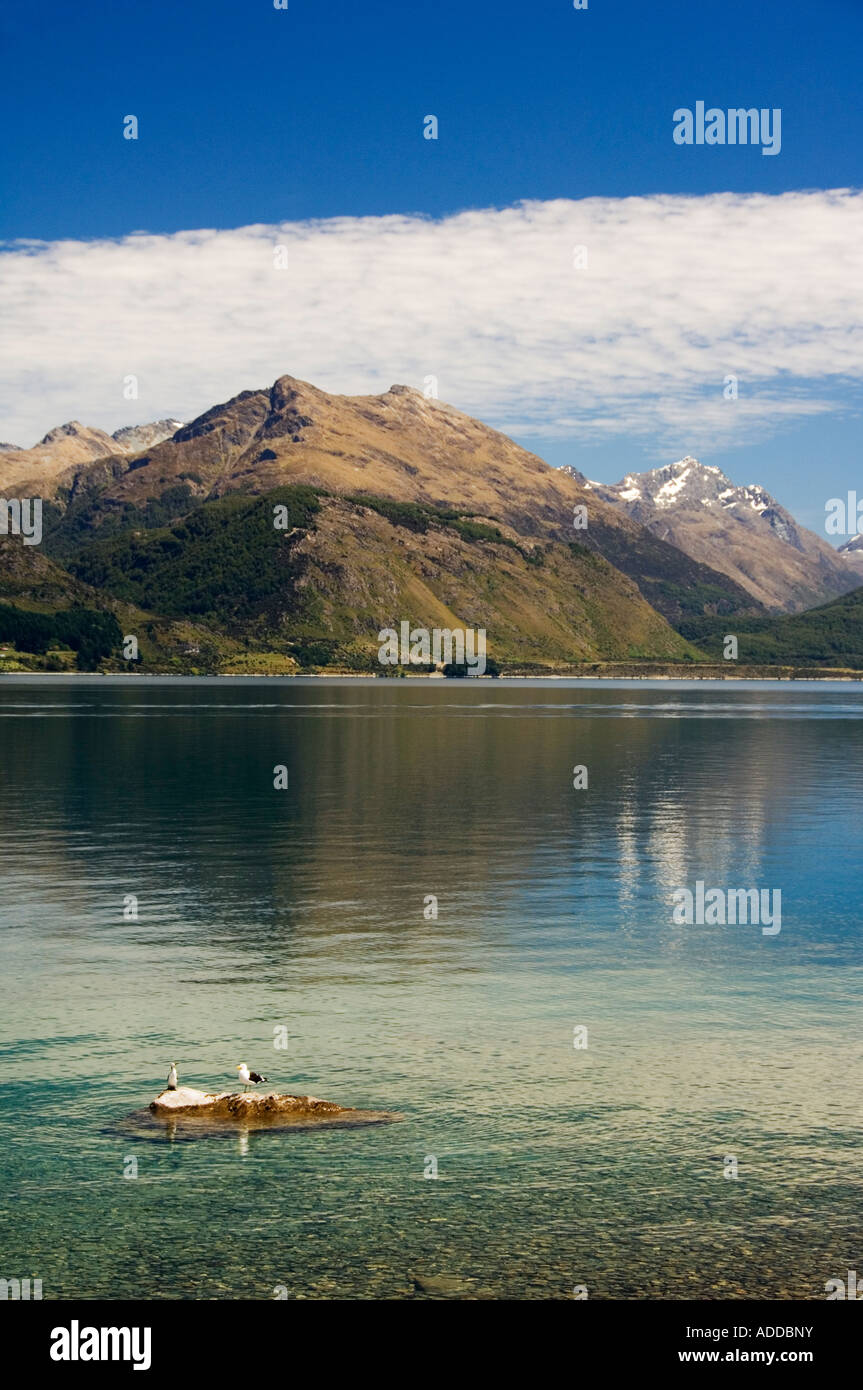 New Zealand South Island Lake Wakatipu near Queenstown Stock Photo - Alamy
