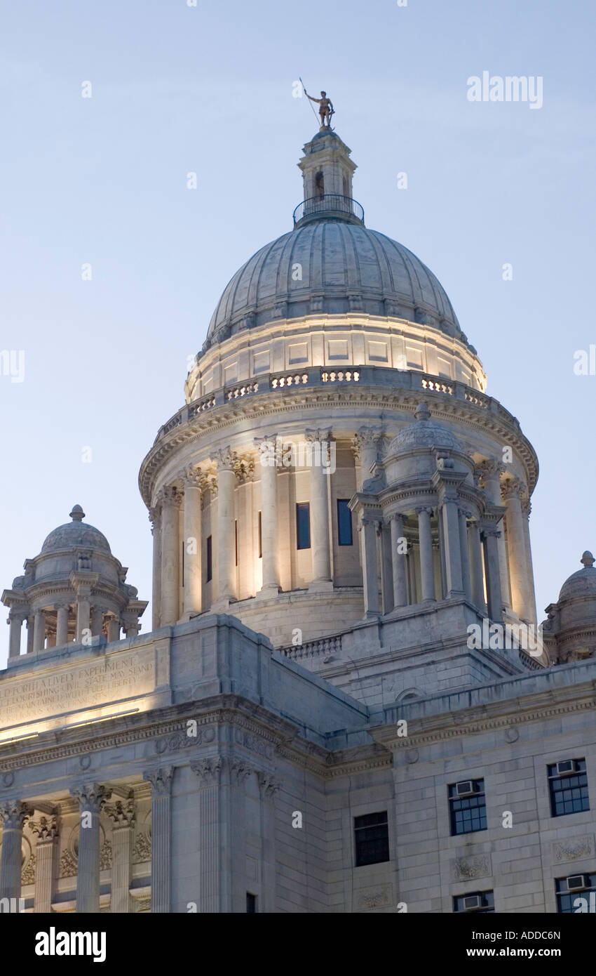 The Rhode Island Statehouse in Providence Stock Photo
