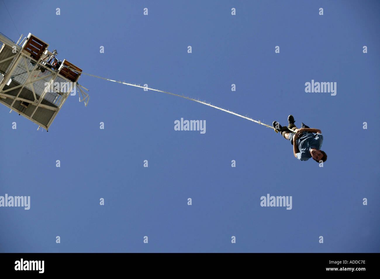 Bungee Jumping Las Vegas Nevada USA Picture by Barry Bland 24 9 03