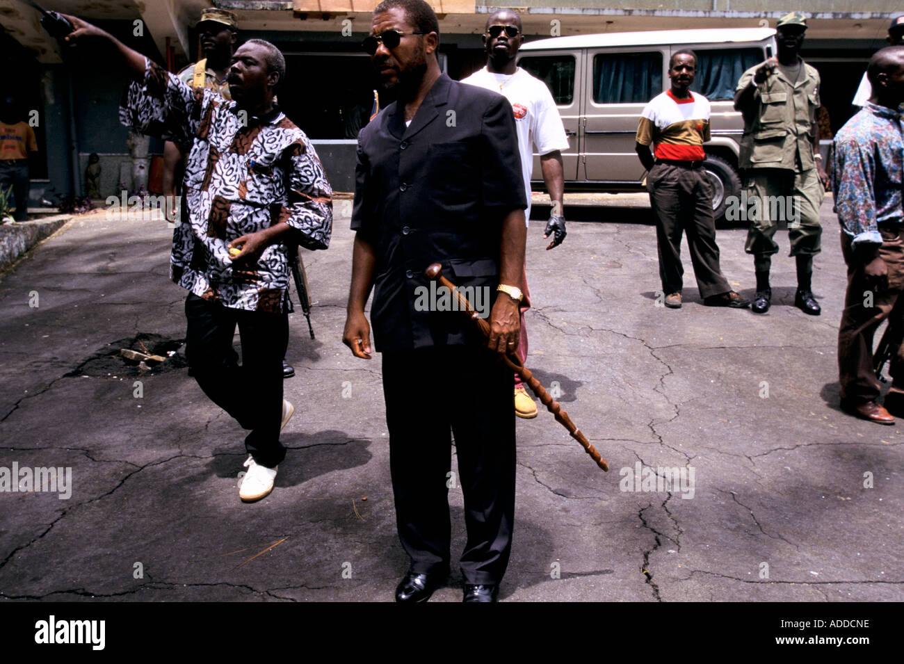 Charles Taylor's Liberia May 96 Charles Taylor at the abandoned estate