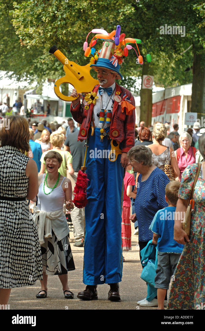 Clown stilts walker hi-res stock photography and images - Alamy