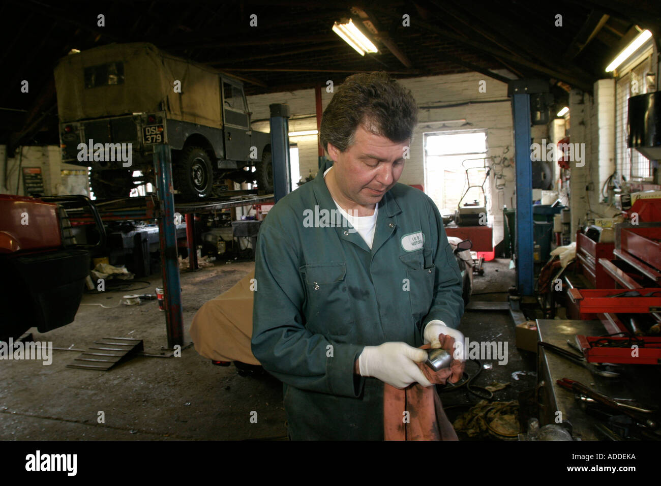 Ian Bradford who runs the Stag and Huntsman Garage in the centre of ...