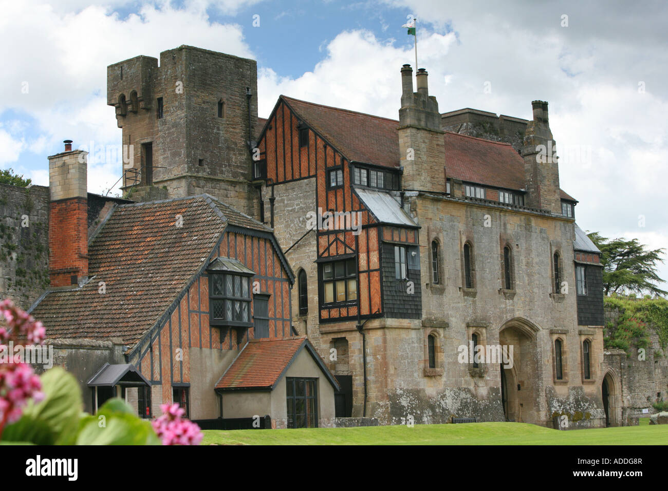Caldicot castle monmouthshire england uk castle walls ramparts manor