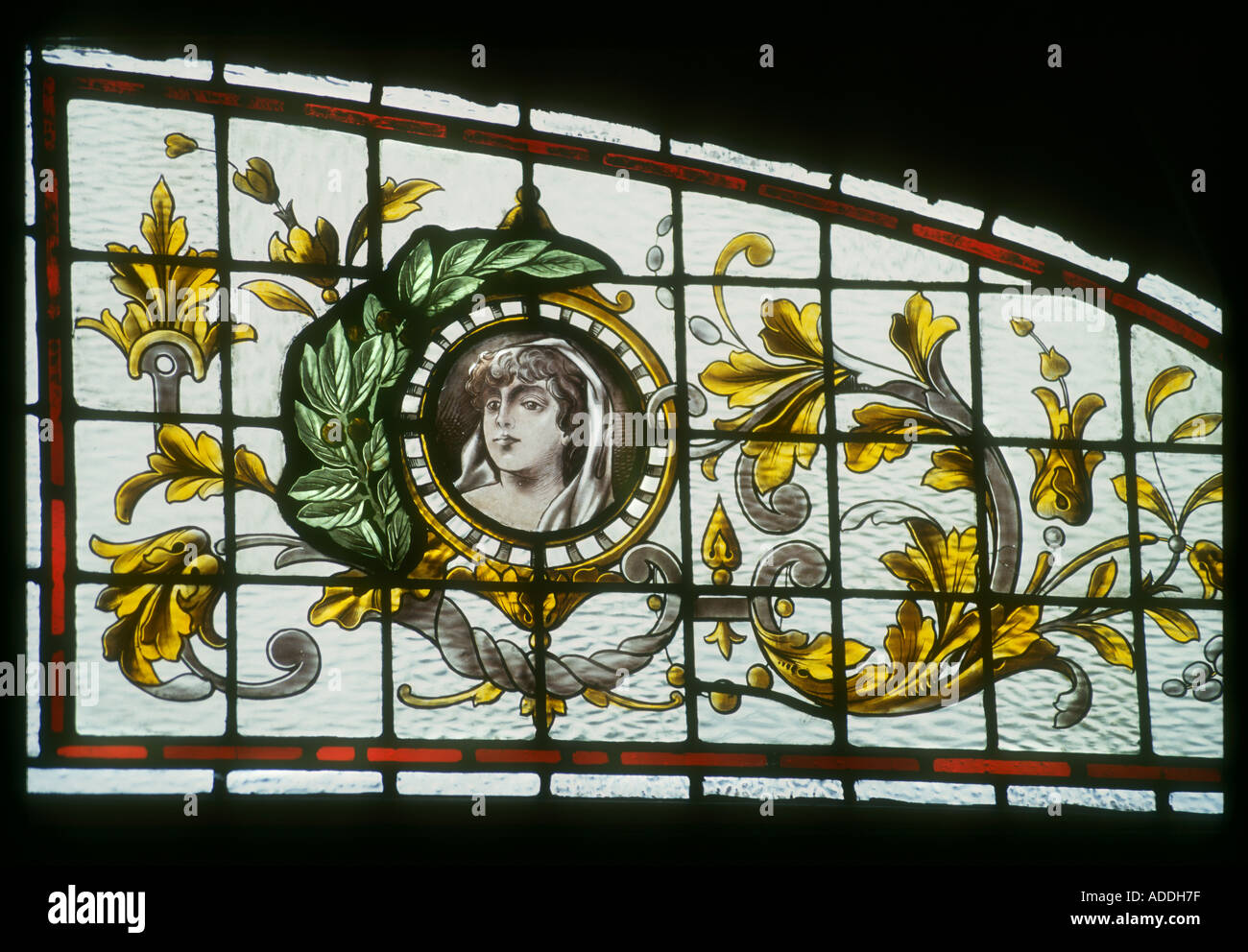 Decorative Stained Glass window panel Victorian British Housing London