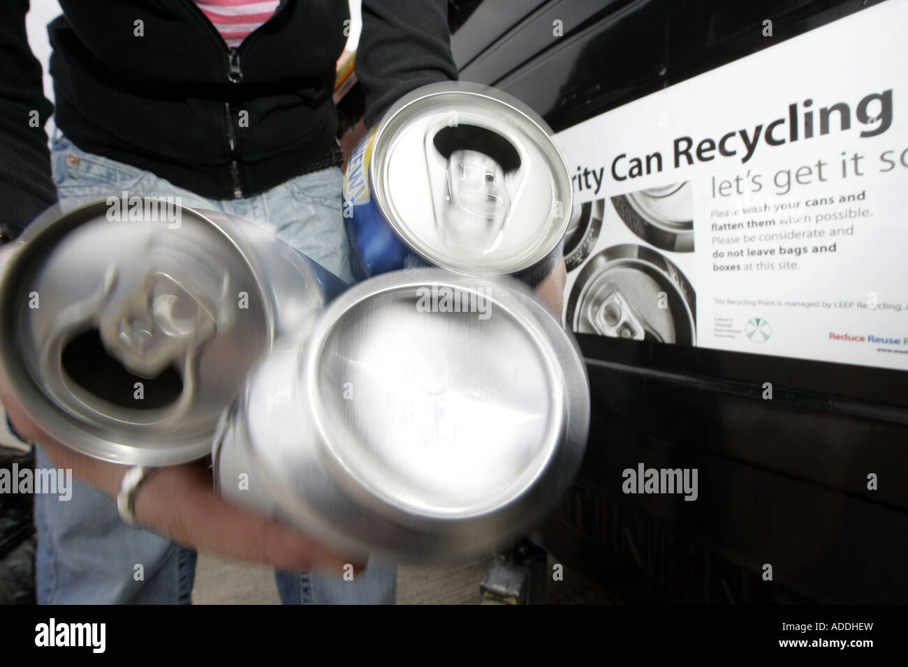 ALUMINIUM CAN RECYCLING Stock Photo Alamy