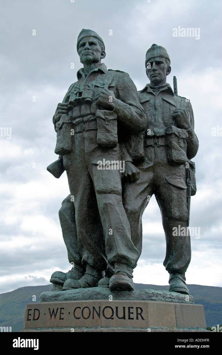 The Commando Memorial . Spean Bridge , Lochaber , Scotland , U . K . , Europe . Stock Photo