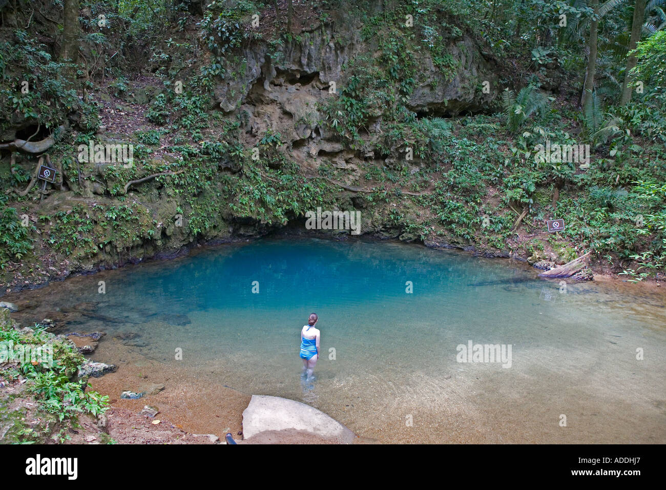 Blue Hole National Park in Belize Stock Photo