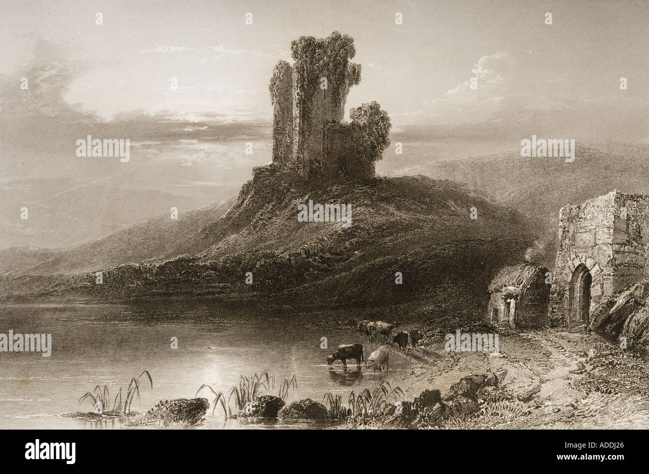 Remains of Kilcolman Castle County Cork Ireland Stock Photo Alamy