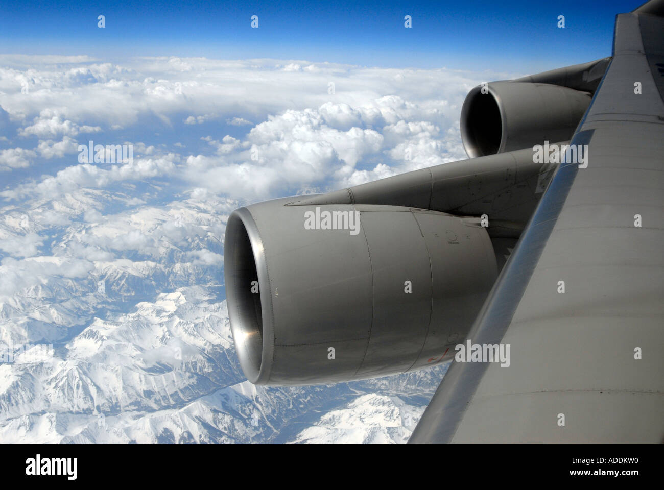 Aircraft in flight Stock Photo Alamy