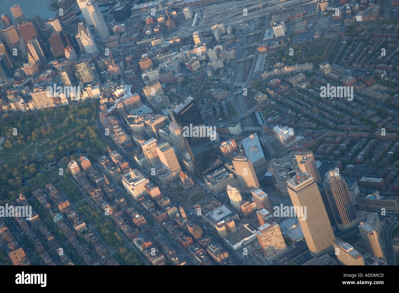 A view of Boston from above Stock Photo