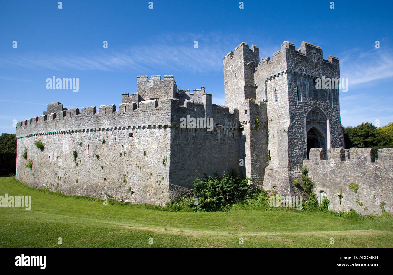 St Donats Castle Glamorgan South Wales Stock Photo - Alamy