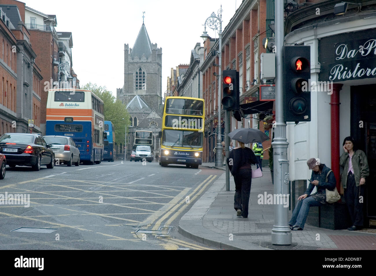 Dame Street in Dublin Ireland Stock Photo Alamy