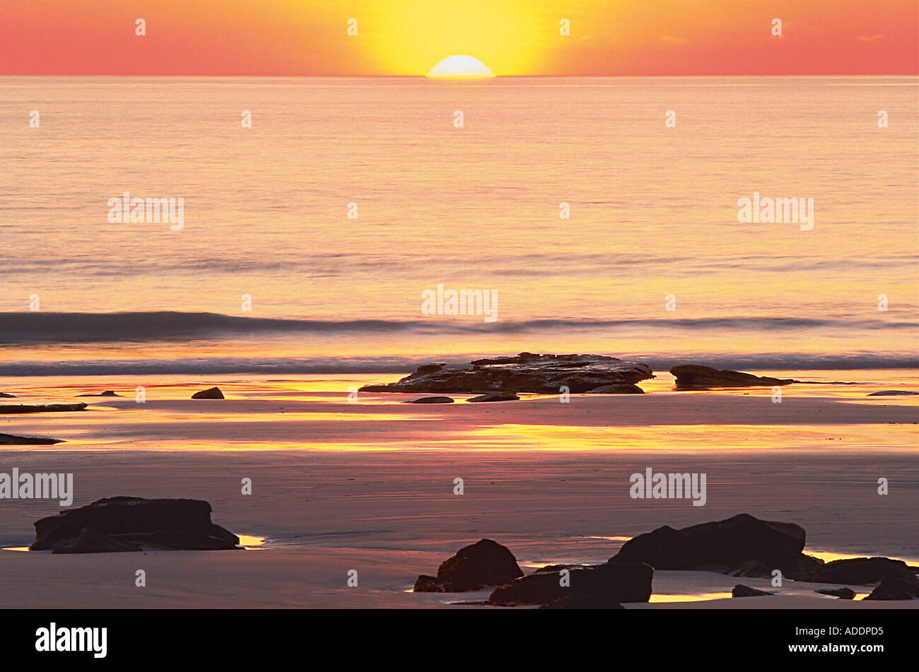 Sonnenuntergang, Am Meer Stock Photo