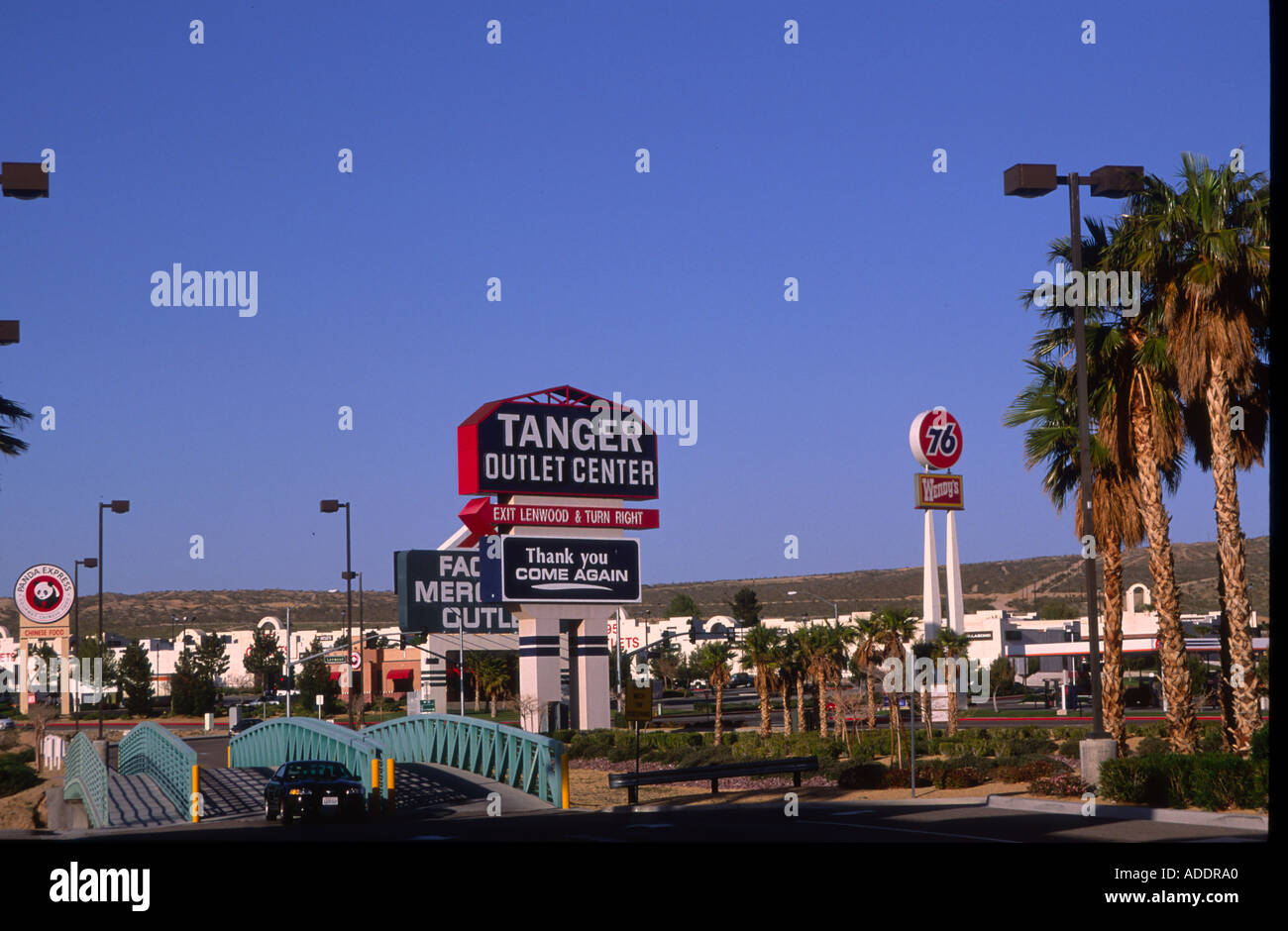 Tanger factory shopping outlet center Barstow California USA Stock Photo