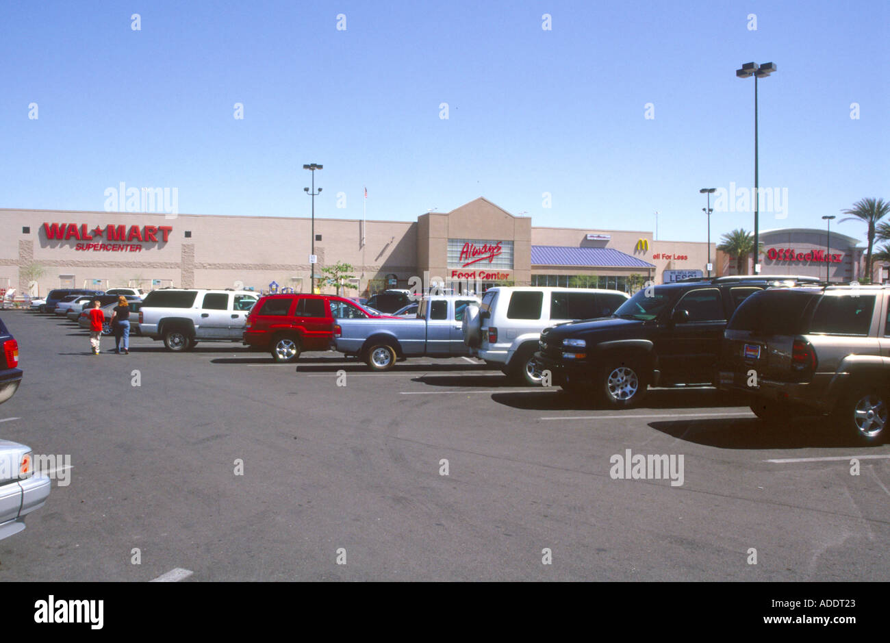 Car park at Walmart superstore Las Vegas Nevada USA Stock Photo - Alamy