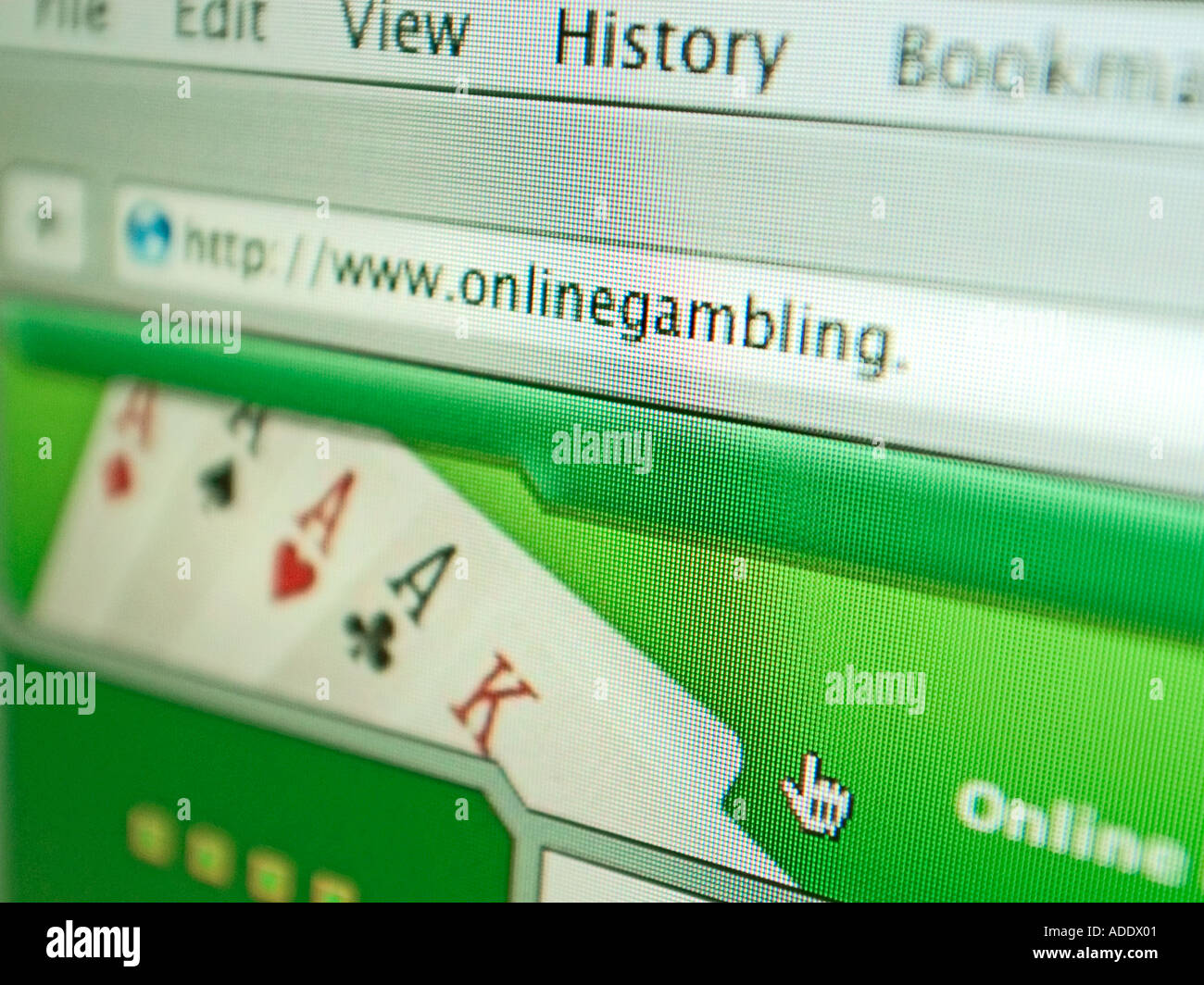 Online Gambling. Picture by Paddy McGuinness Online Gambling Stock Photo