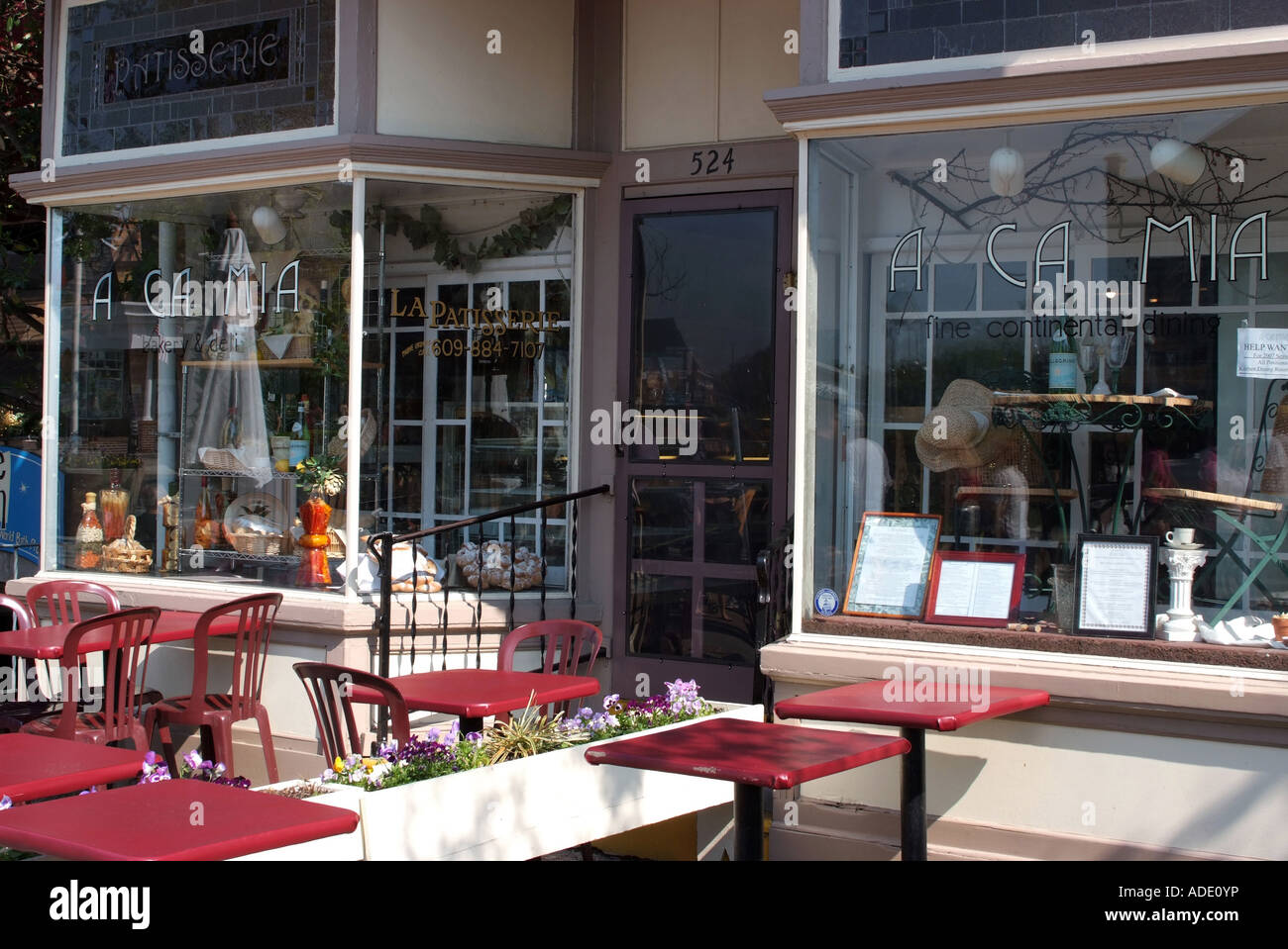 The Bay Windows of Victorian Styled Restaurant Building with Empty