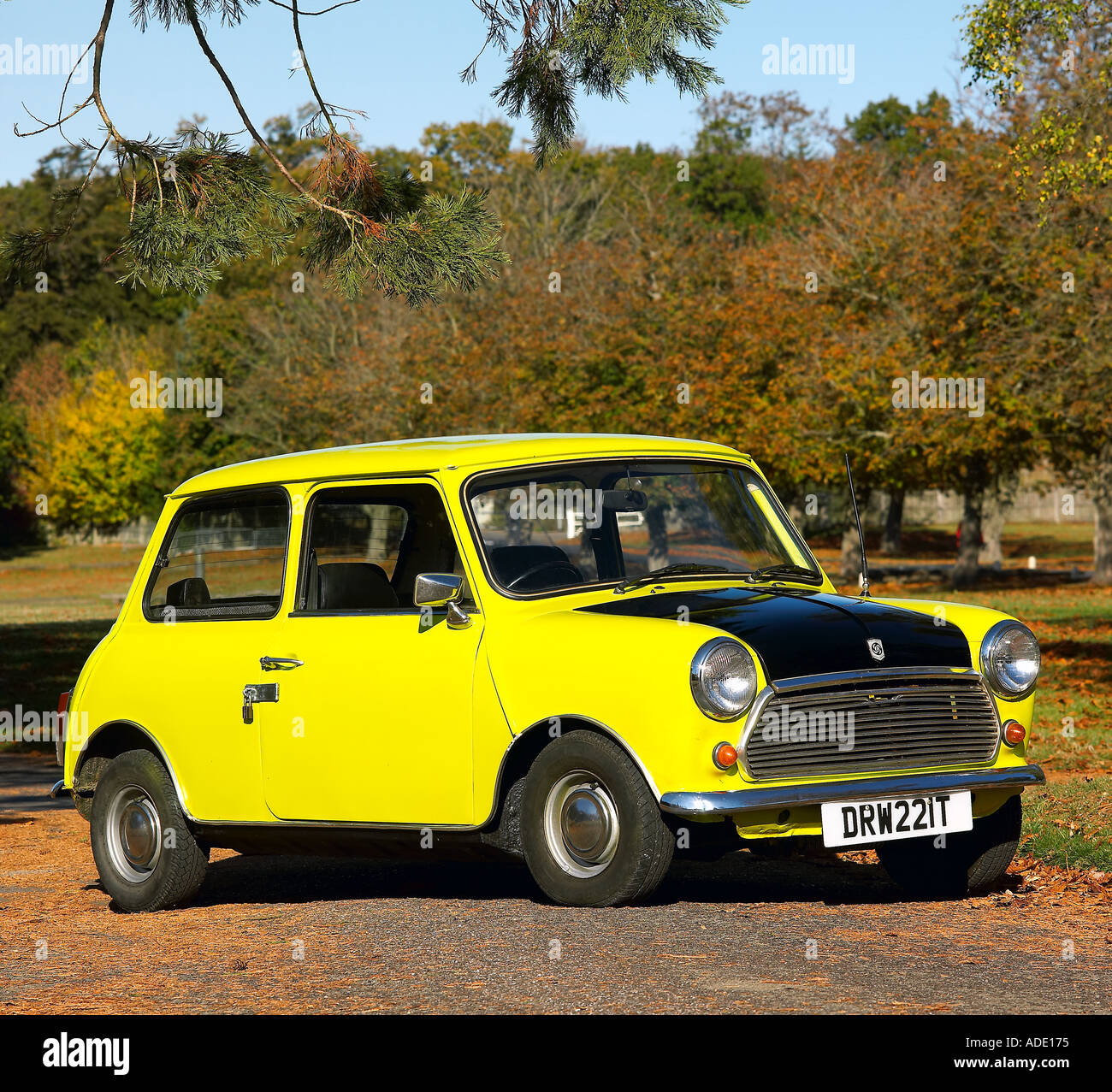 Mr Bean s Mini from the tv programme of the same name Stock Photo