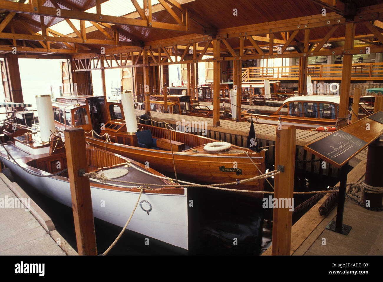 England Lake District Bowness Windermere Steamboat Museum Stock Photo