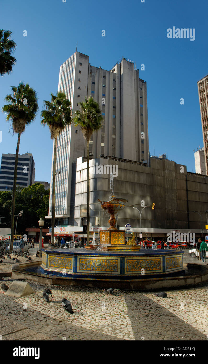 Talaveira de la Reina Fountain, City Hall, Porto Alegre, Brazil Stock Photo