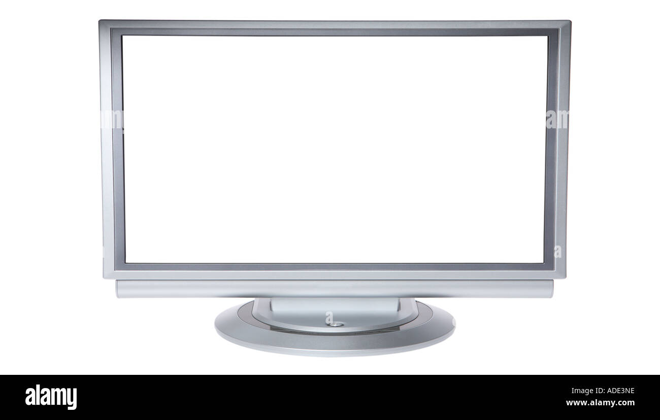 Widescreen Plasma Television Stock Photo