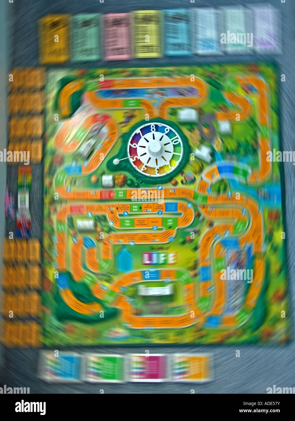 A view of The Game of Life (also known as LIFE), a board game originally  created in 1860 by MIlton Bradley Stock Photo - Alamy